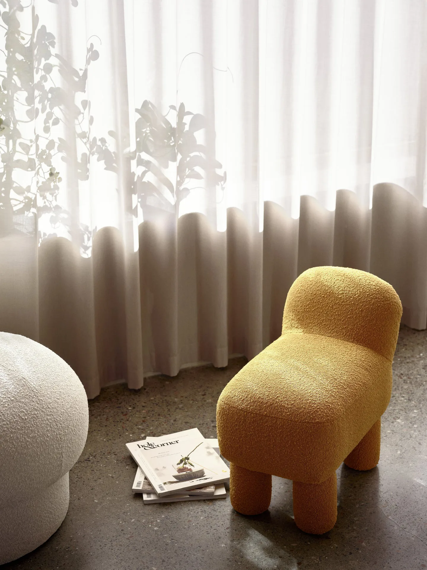 Lulu sittpuff 36x65 cm, Yellow Design House Stockholm