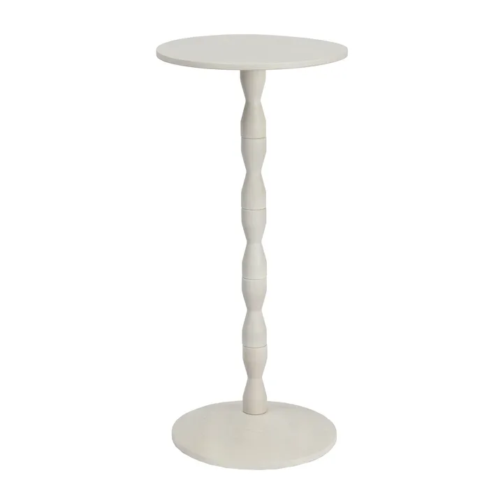 Pedestal bord Ø31x67,5 cm - Stained white grey - Design House Stockholm