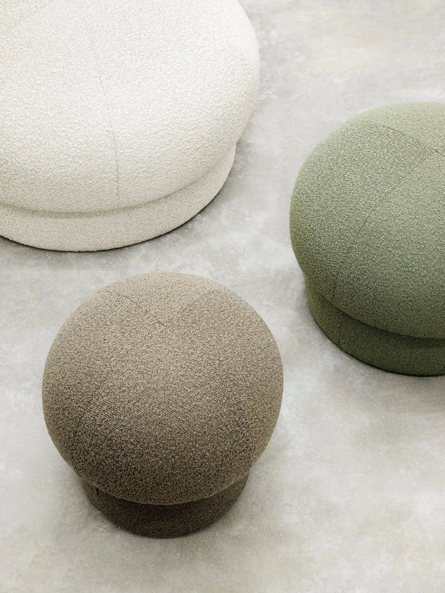 Uno puff Ø94 cm, Cream Design House Stockholm