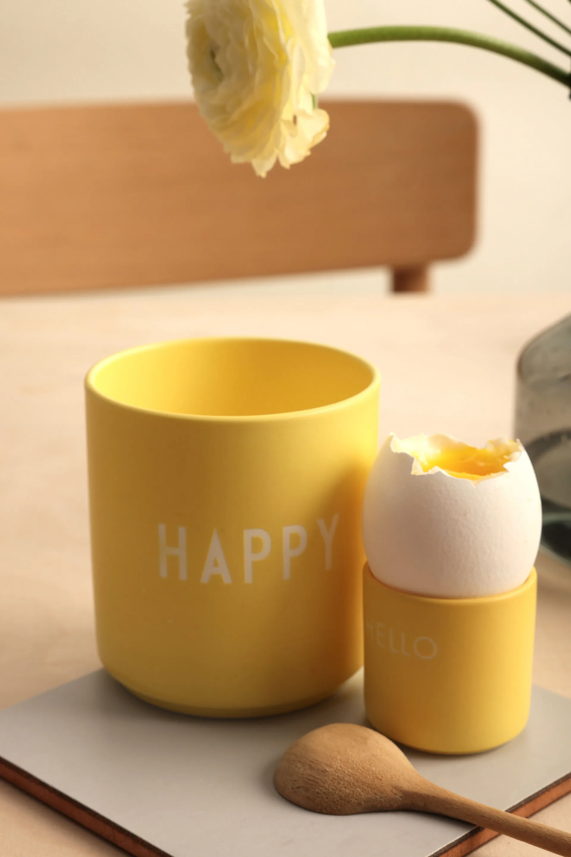 Design Letters favoritkopp 25 cl, Happy-yellow Design Letters