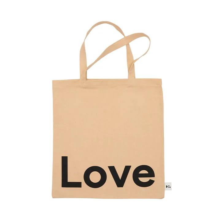 Design Letters Tote bag väska - Love-beige - Design Letters