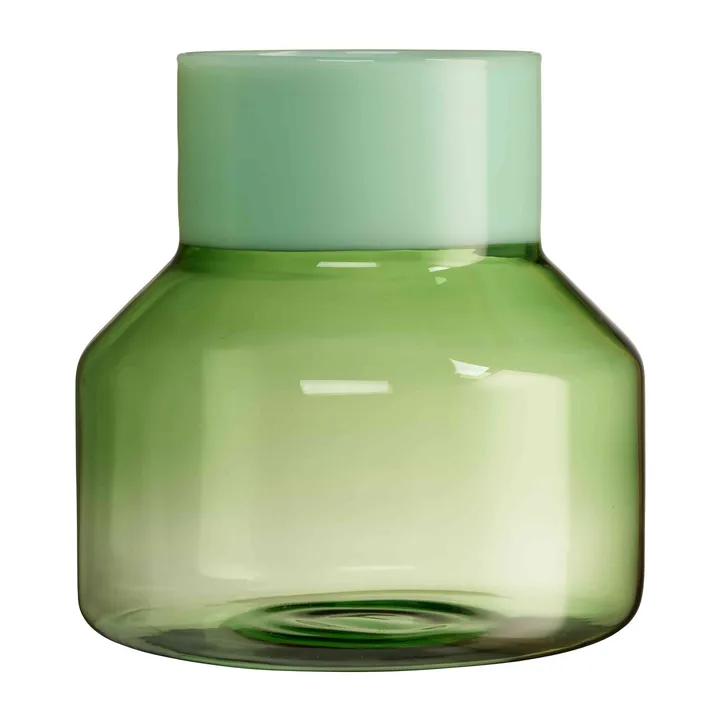 Generous vas large Ø16,5 cm - Milky green-green - Design Letters
