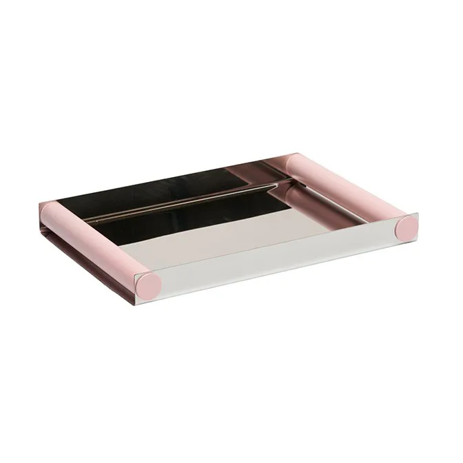 Ray tray disco bricka 20,5x30 cm, Creole pink-rostfritt stål Design Letters