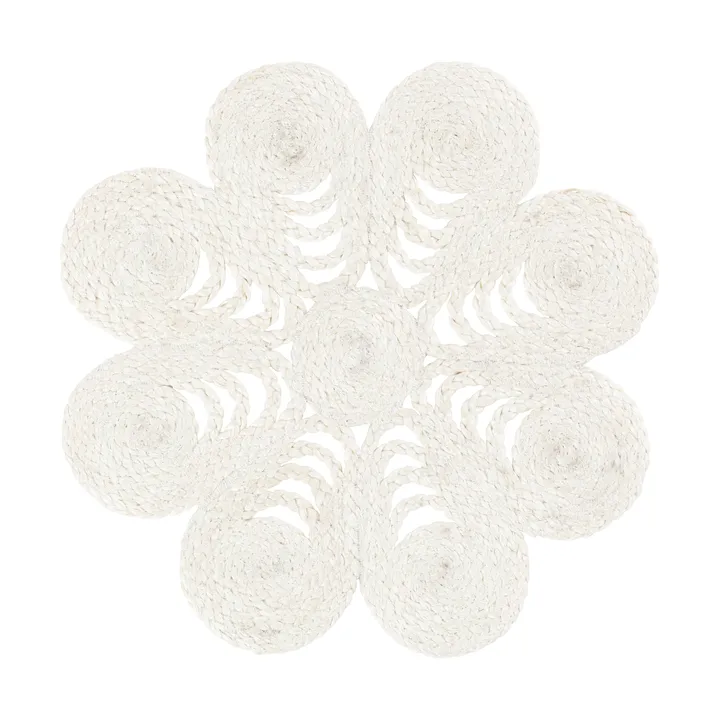 Elin bordstablett anemone Ø40 cm - White - Dixie