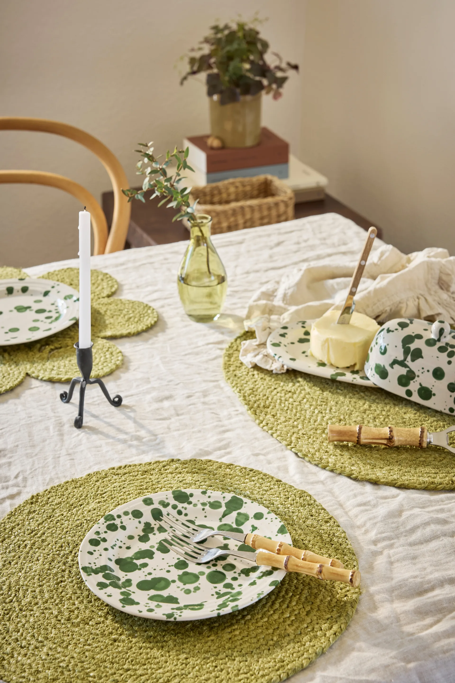 Elin bordstablett oval, Avocado Dixie