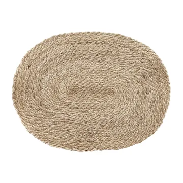 Elin bordstablett twist oval - Natur-grå - Dixie