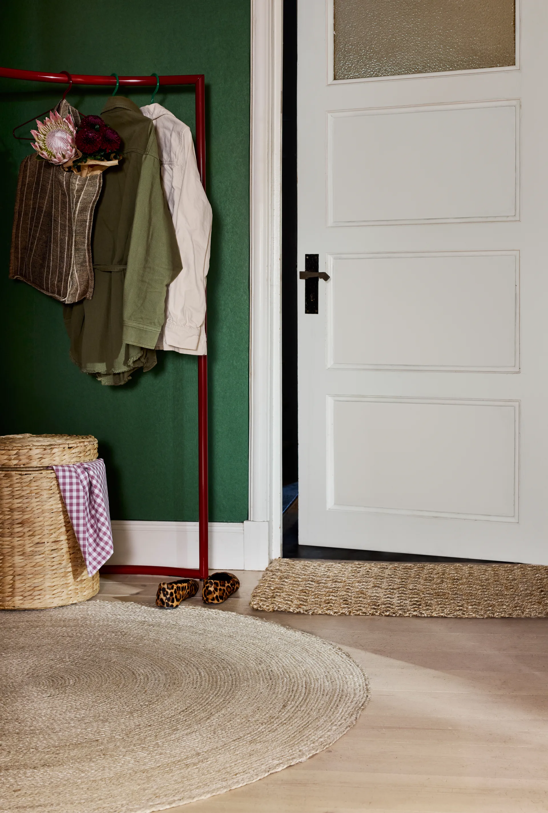 Elin matta natural grey, Ø150 cm Dixie