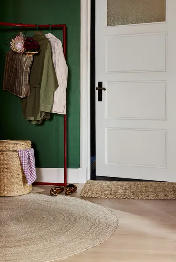 Lily sittpuff med lock Ø41x43 cm - Natural - Dixie