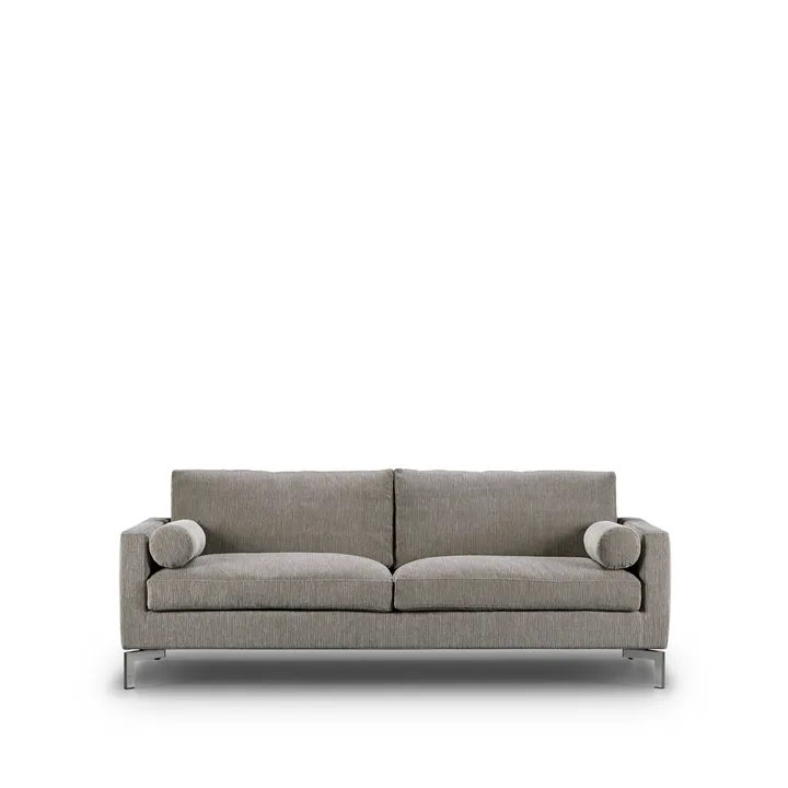 Lift soffa 210 cm dunstoppning - Tyg bakar 01 brunbeige-stålben - Eilersen
