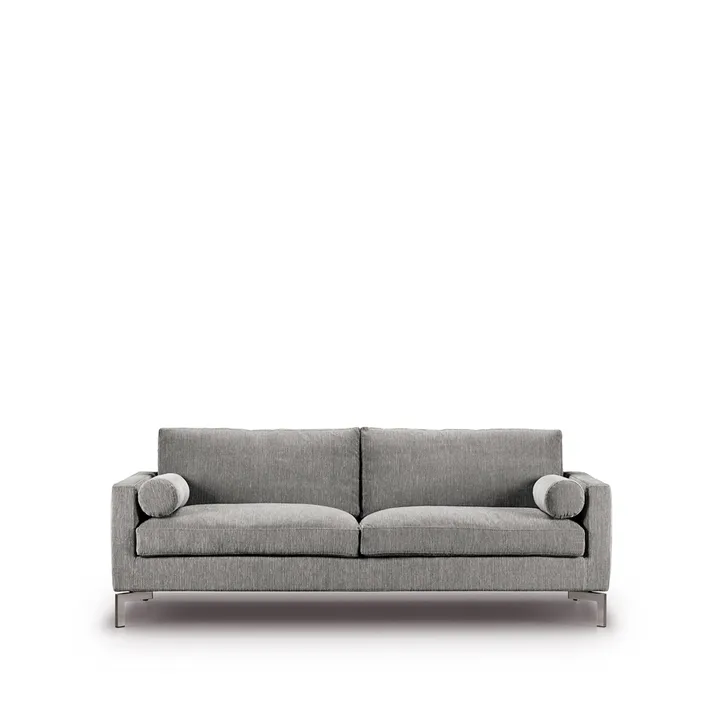 Lift soffa 210 cm dunstoppning - Tyg bakar 47 ljusgrå-stålben - Eilersen