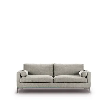 Lift soffa 210 cm dunstoppning - Tyg tangent 37 beige-stålben - Eilersen