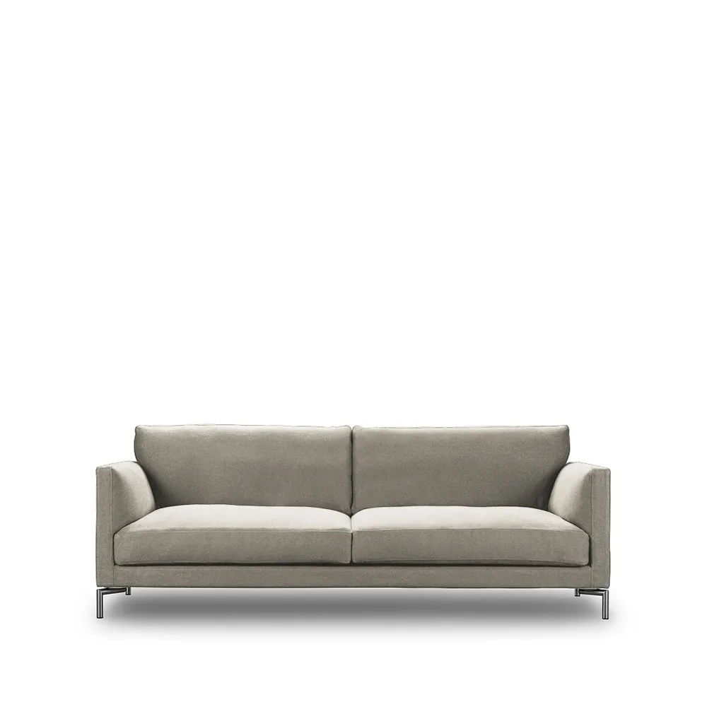 Mission soffa, tyg tangent 37 beige-220-stål Eilersen