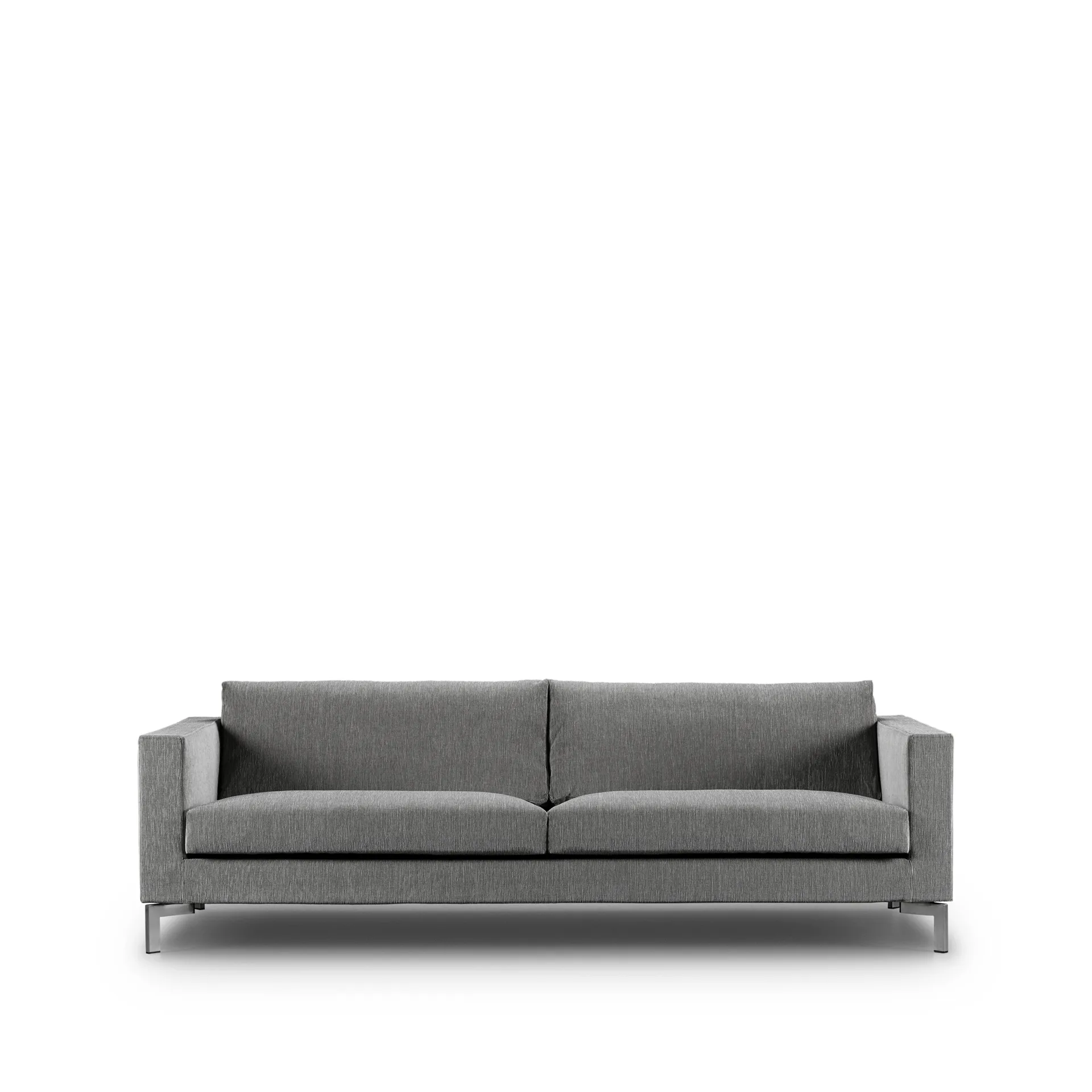 Zenith soffa, 3-sits, bakar 47 ljusgrå-stål-220 cm Eilersen
