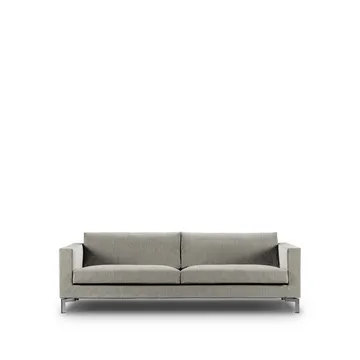 Zenith soffa - 3-sits, tangent 37 beige-stål-220 cm - Eilersen