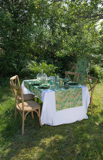 Vildblomster bomullsfilt 140x170 cm - Multi - Ekelund Linneväveri