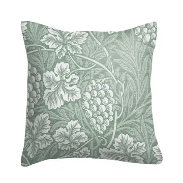 Vine kuddfodral 40x40 cm - Grön - Ekelund Linneväveri