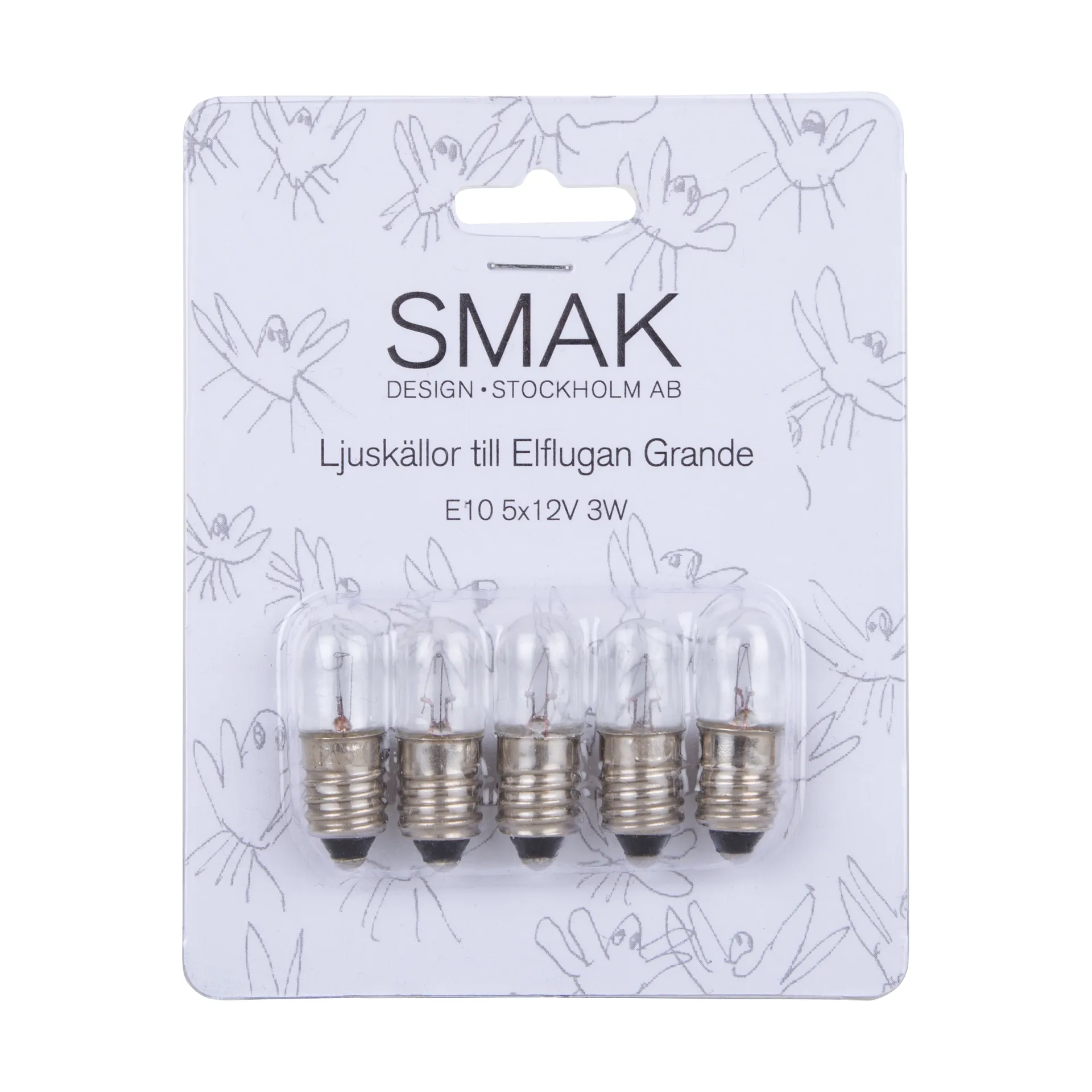 Elflugan Grande extralampor, 5-pack Elflugan
