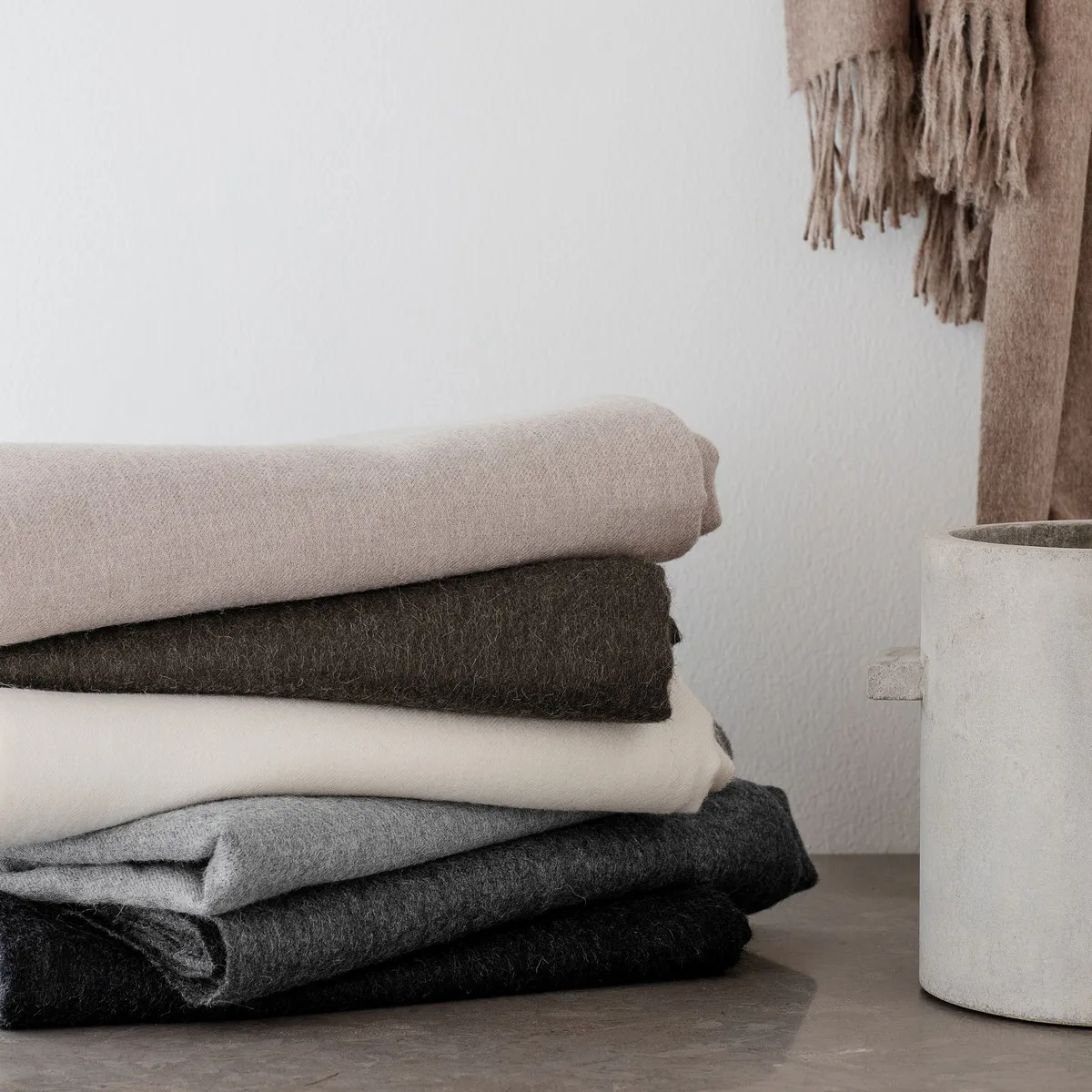 Elvang Luxury pläd, beige Elvang Denmark