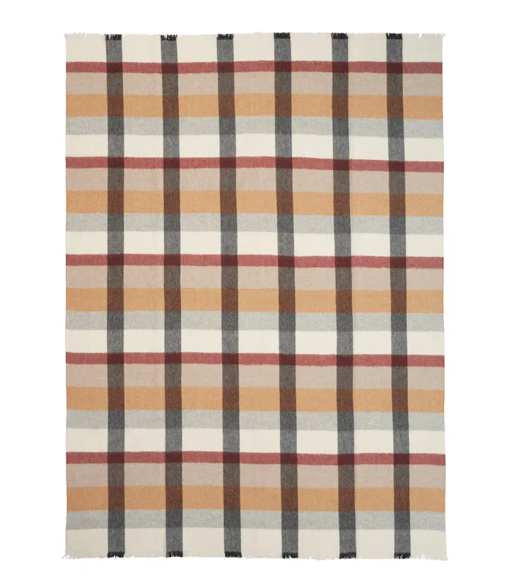 Intersection pläd 130x190 cm - Rusty red-grey - Elvang Denmark
