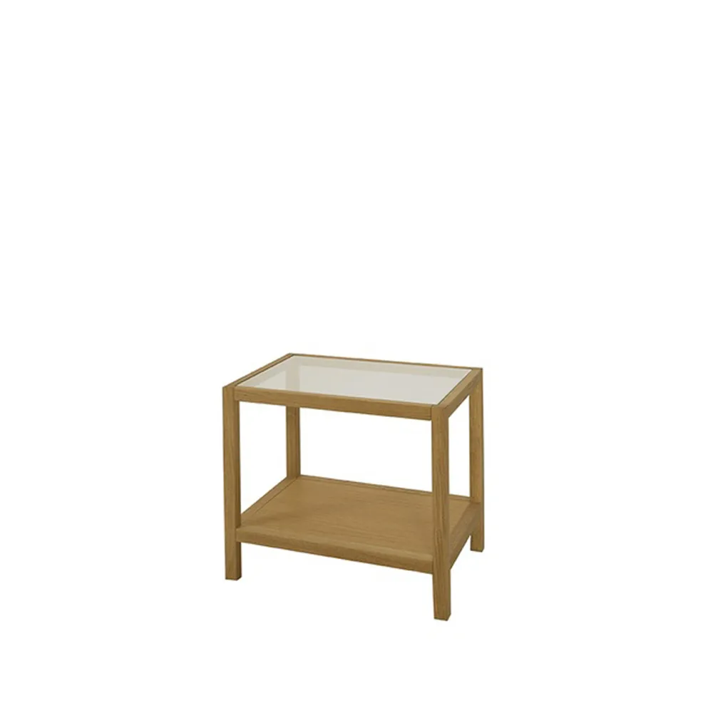 2000 lampbord, ek natur, 1 glasskiva Englesson