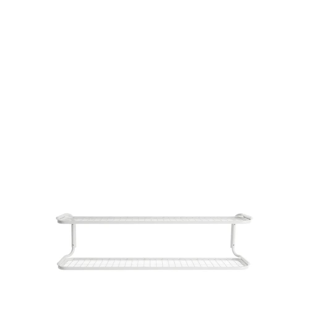 Classic 650 skohylla, vit/vit, 2 plan, 100 cm Essem Design