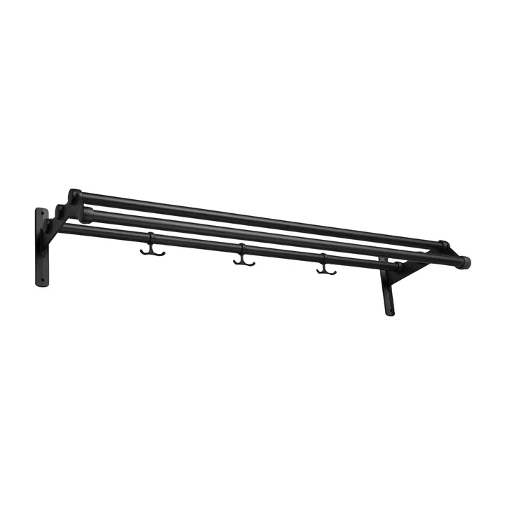 Nostalgi 291 hatthylla 100 cm - Svart-svart - Essem Design
