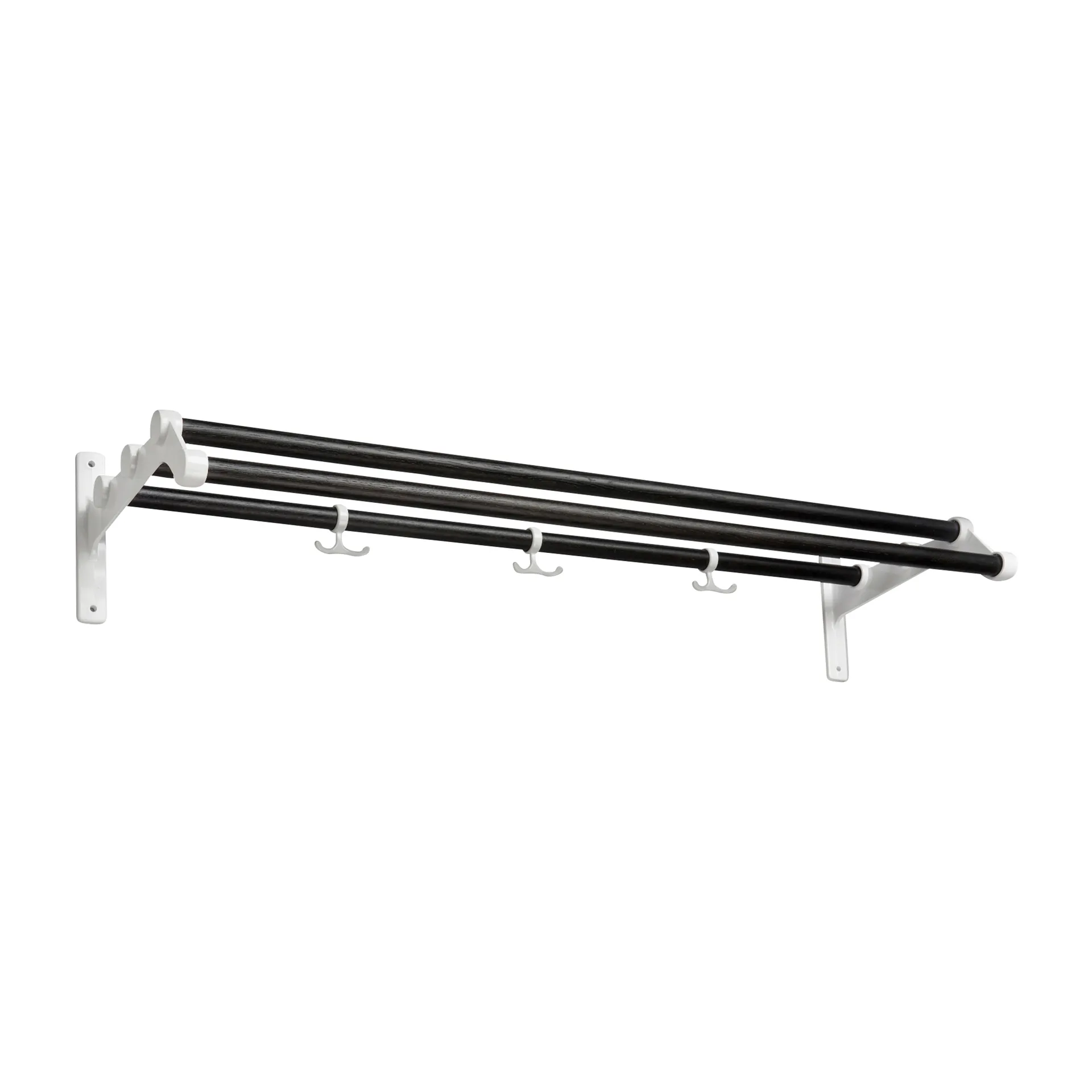 Nostalgi 291 hatthylla 100 cm, Svartbetsad ek-vit Essem Design