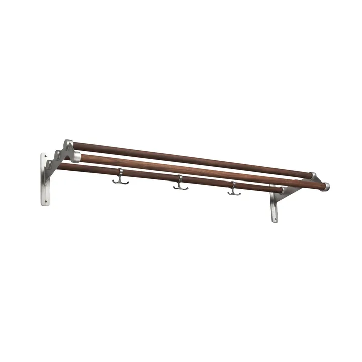 Nostalgi 291 hatthylla - valnöt, aluminiumstativ - Essem Design