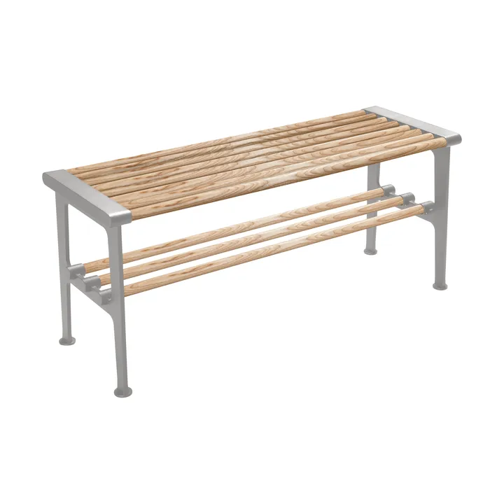 Nostalgi bänk 100 cm - Ask-aluminium - Essem Design