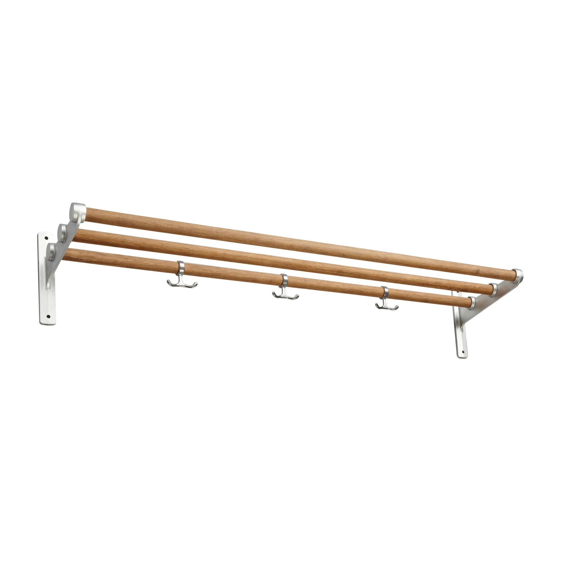 Nostalgi hatthylla, skohylla, Bambu-aluminium Essem Design