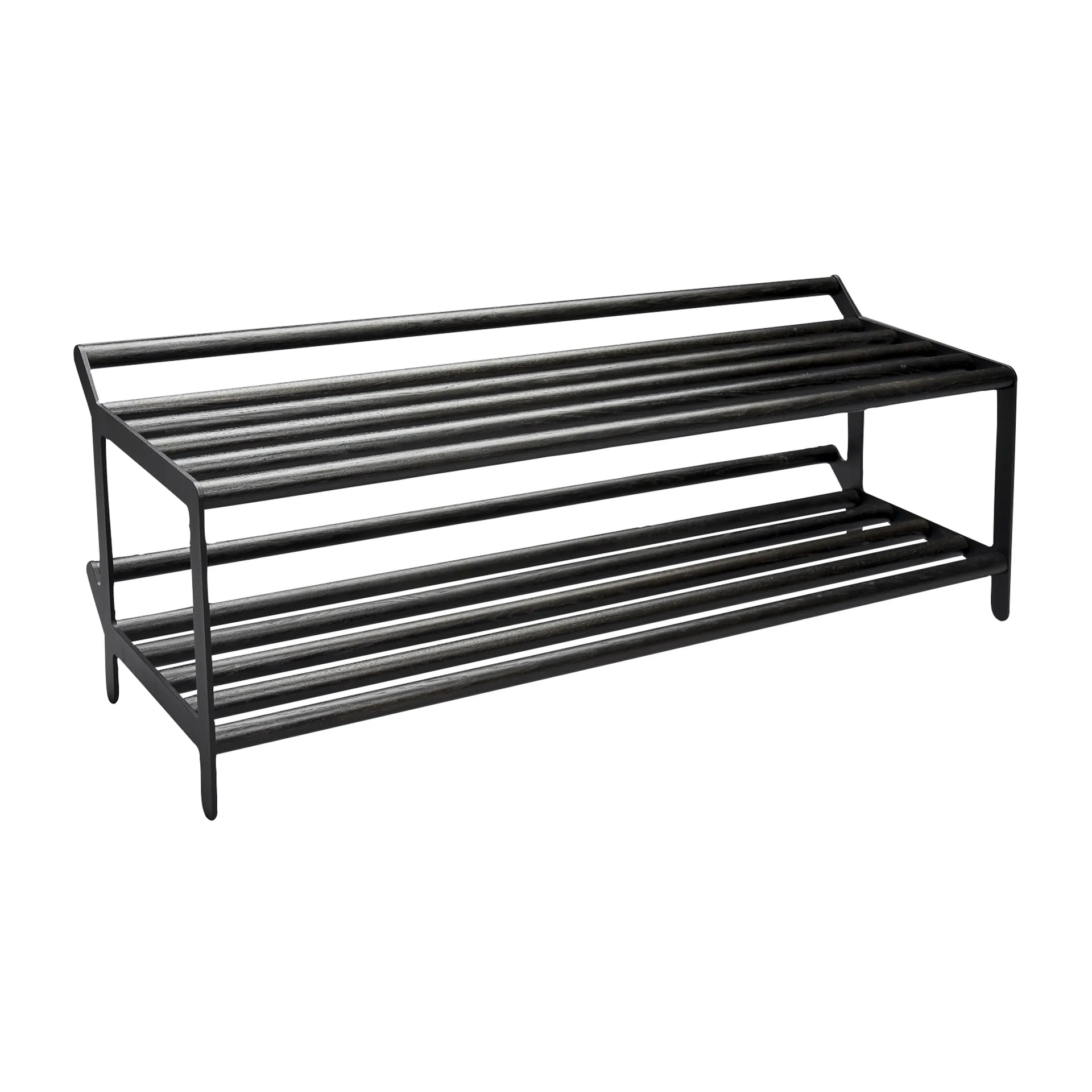 Tamburin skohylla 100 cm, Svartbetsad ek-svart Essem Design
