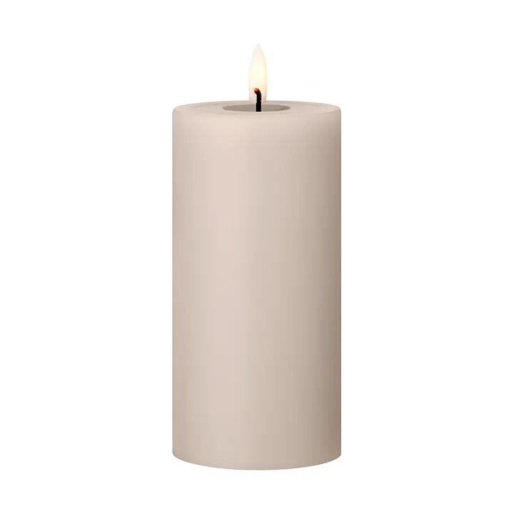 ester & erik blockljus LED - 22 Linen Grey, 15 cm - ester & erik