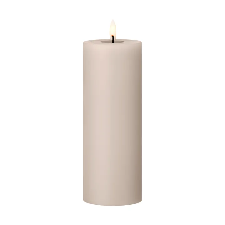 ester & erik blockljus LED - 22 Linen Grey, 20 cm - ester & erik