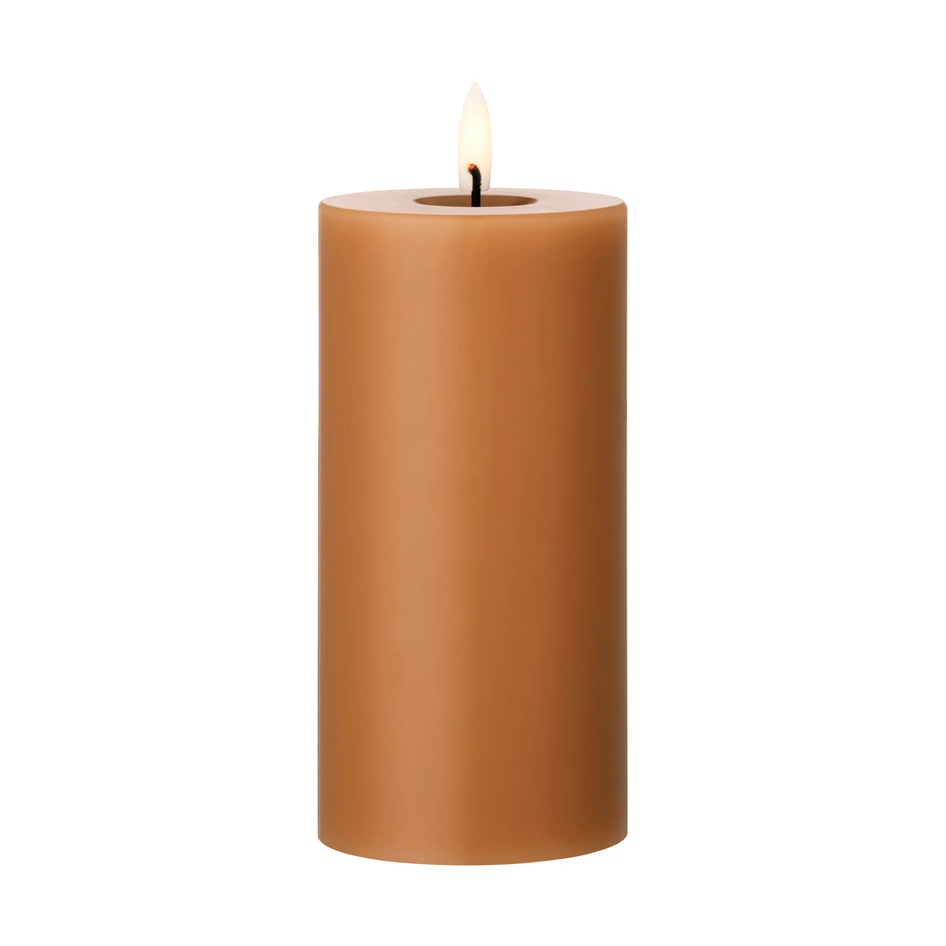 ester & erik blockljus LED, 23 Raw Toffee, 15 cm ester & erik