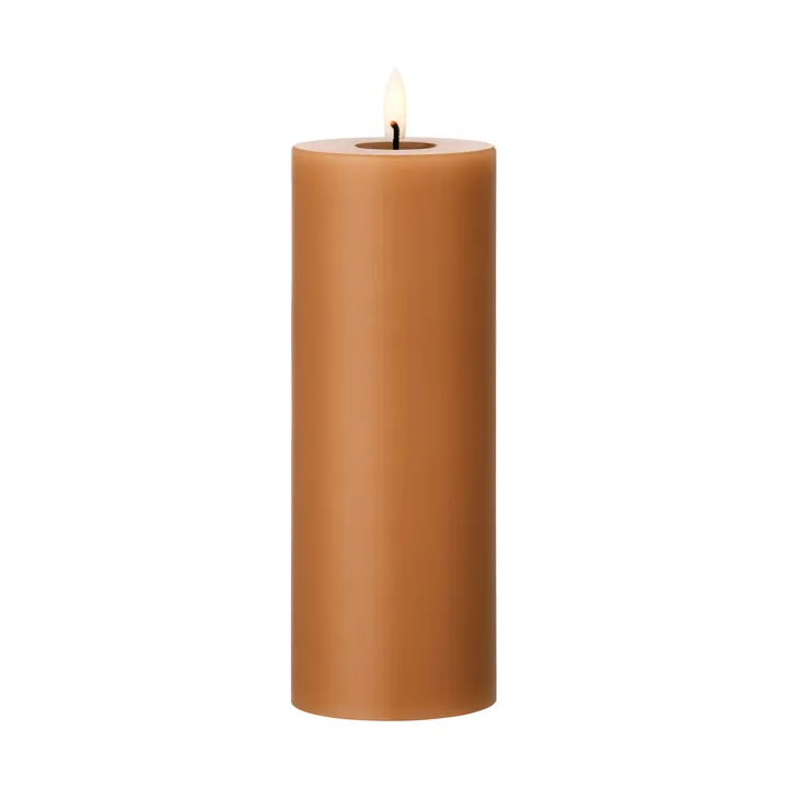 ester & erik blockljus LED - 23 Raw Toffee, 20 cm - ester & erik