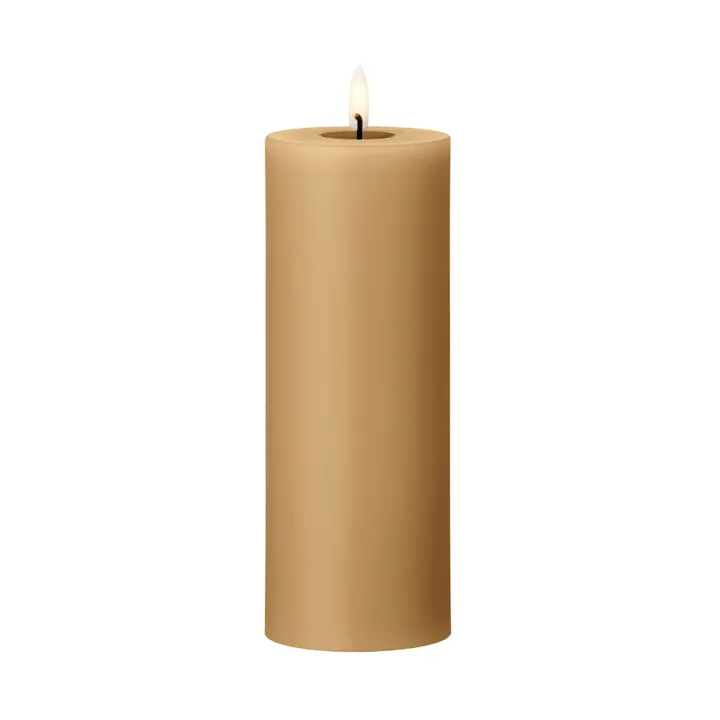ester & erik blockljus LED - 27 Almond butter, 20 cm - ester & erik