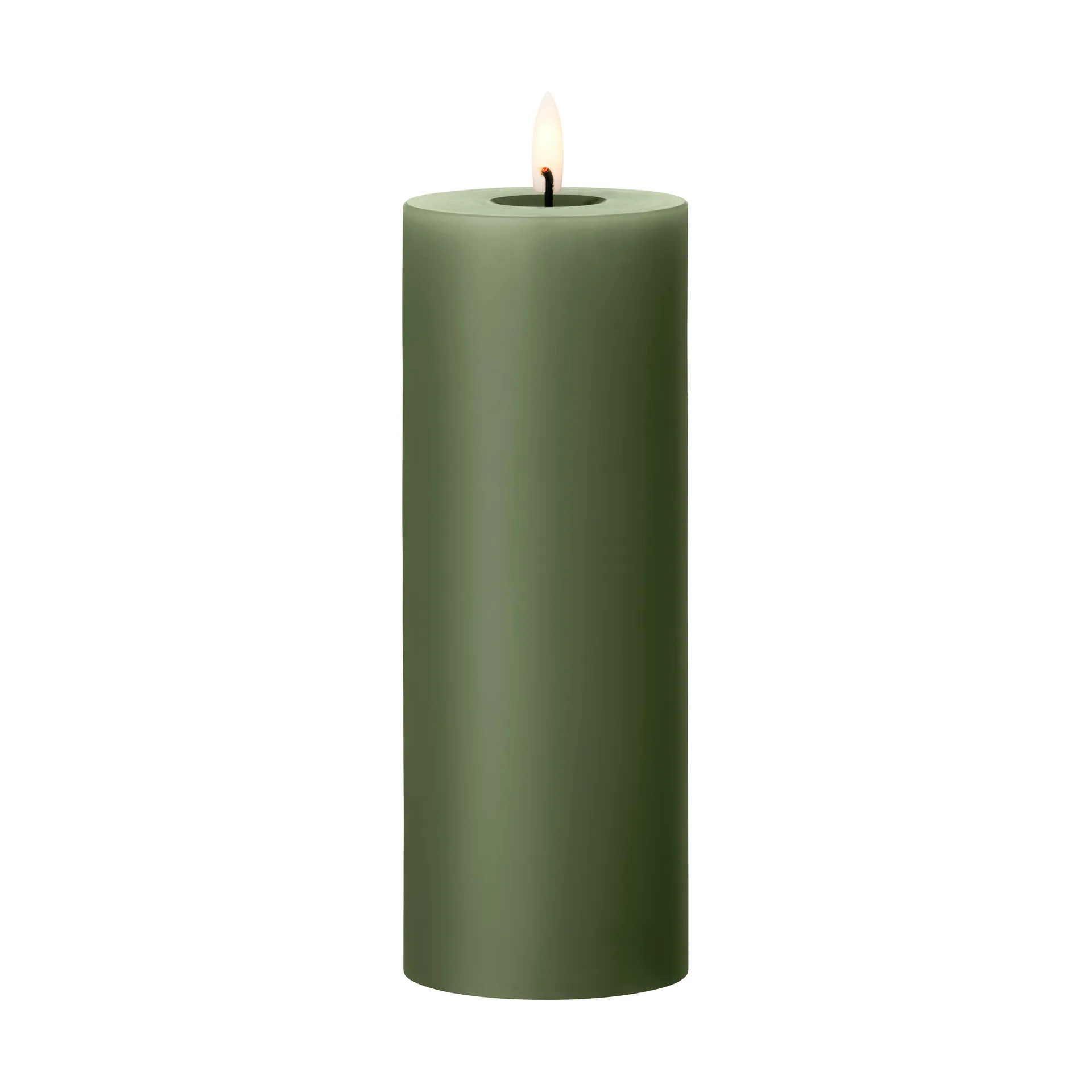 ester & erik blockljus LED, 70 Green Soil, 20 cm ester & erik