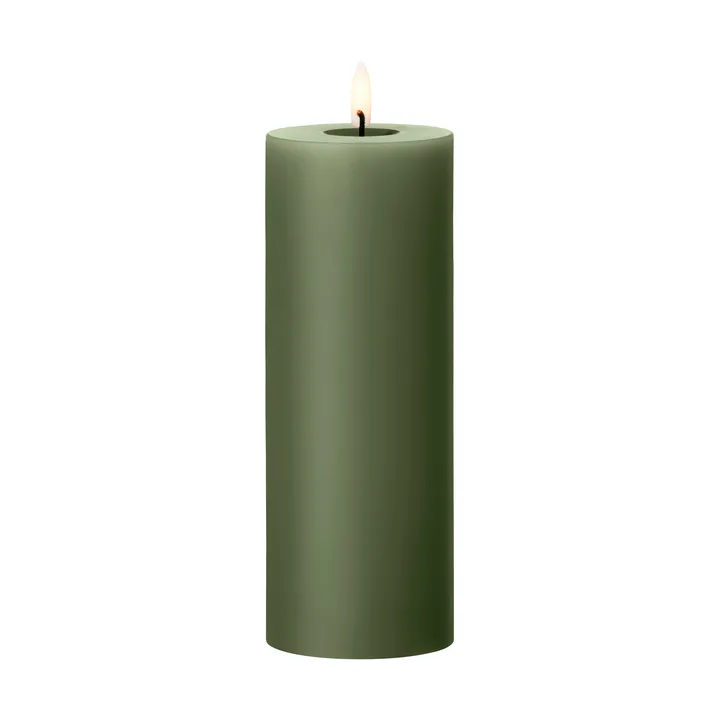 ester & erik blockljus LED - 70 Green Soil, 20 cm - ester & erik