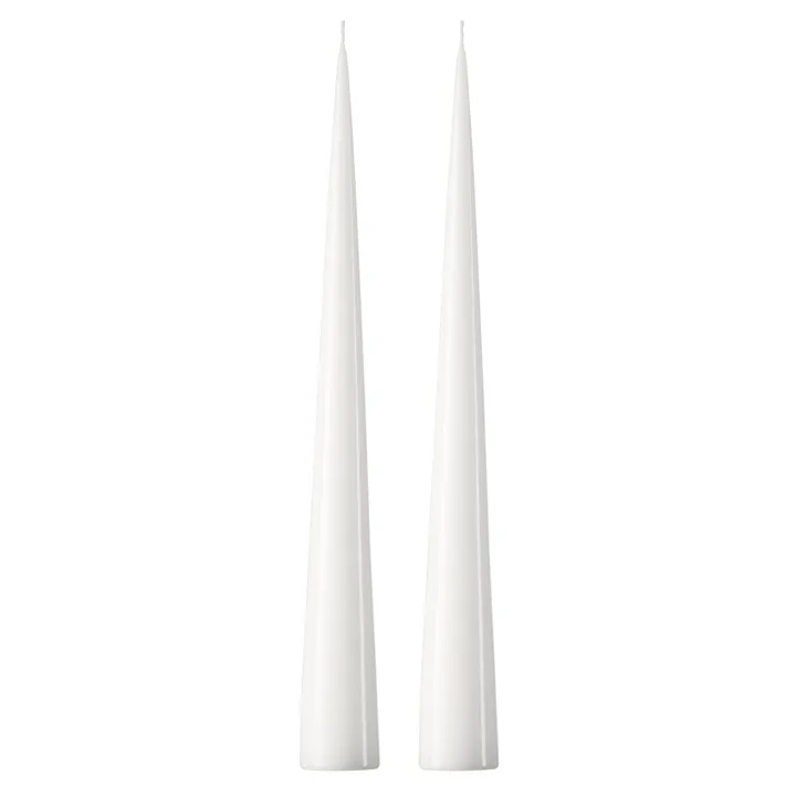 ester & erik konljus 37 cm 2-pack lackad - Pure white 31-0 - ester & erik
