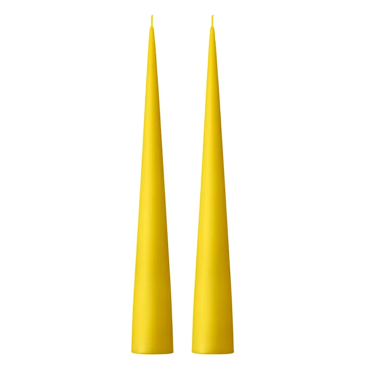 ester & erik konljus 37 cm 2-pack matt - Lemon drop 15 - ester & erik