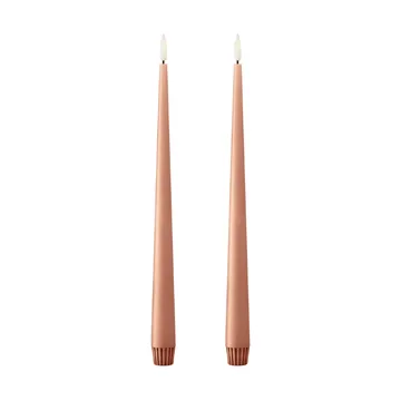 ester & erik kronljus LED 2-pack - 20 Rosy caramel , 30 cm - ester & erik
