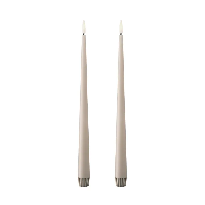 ester & erik kronljus LED 2-pack - 22 Linen Grey , 30 cm - ester & erik