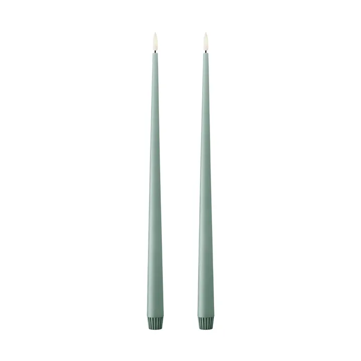 ester & erik kronljus LED 2-pack - 67 Jade stone, 40 cm - ester & erik