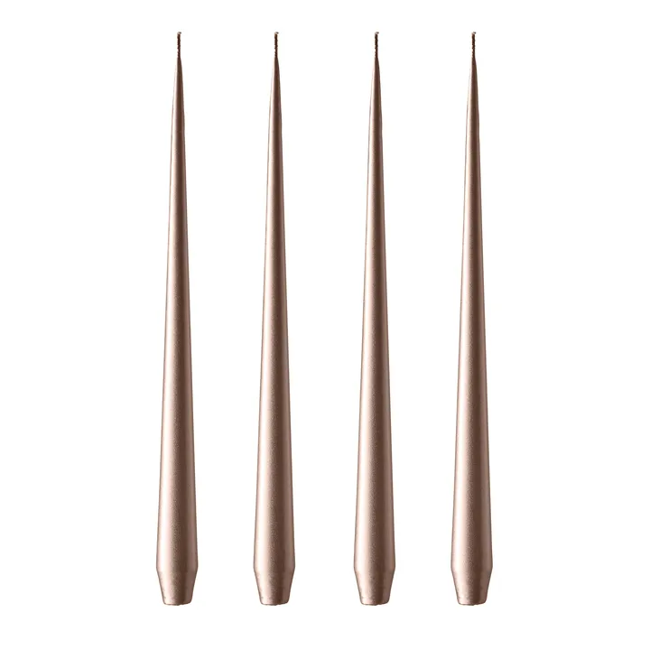 ester & erik ljus 32 cm 4-pack metallic - Champagne - ester & erik