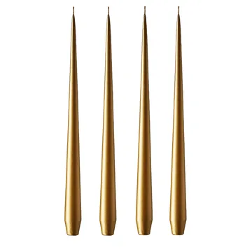ester & erik ljus 32 cm 4-pack metallic - Gold - ester & erik