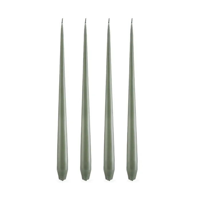 ester & erik ljus 4-pack matt - green soil, 42 cm - ester & erik