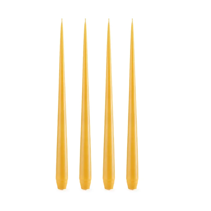 ester & erik ljus 4-pack matt - honey balm, 42 cm - ester & erik