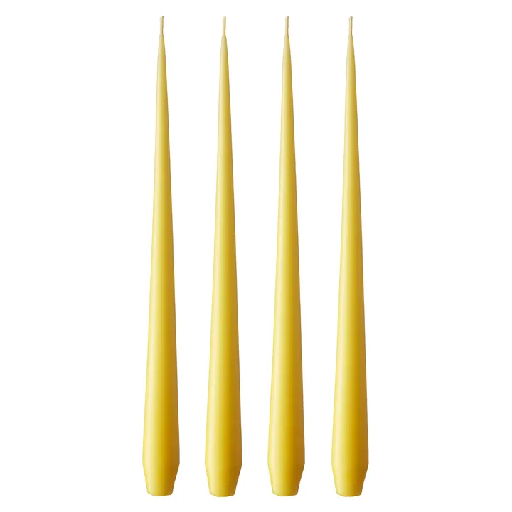 ester & erik ljus 4-pack matt - Lemon drop 15, 32 cm - ester & erik