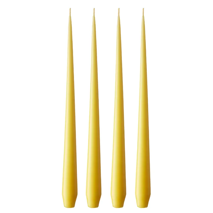 ester & erik ljus 4-pack matt - Lemon drop 15, 42 cm - ester & erik