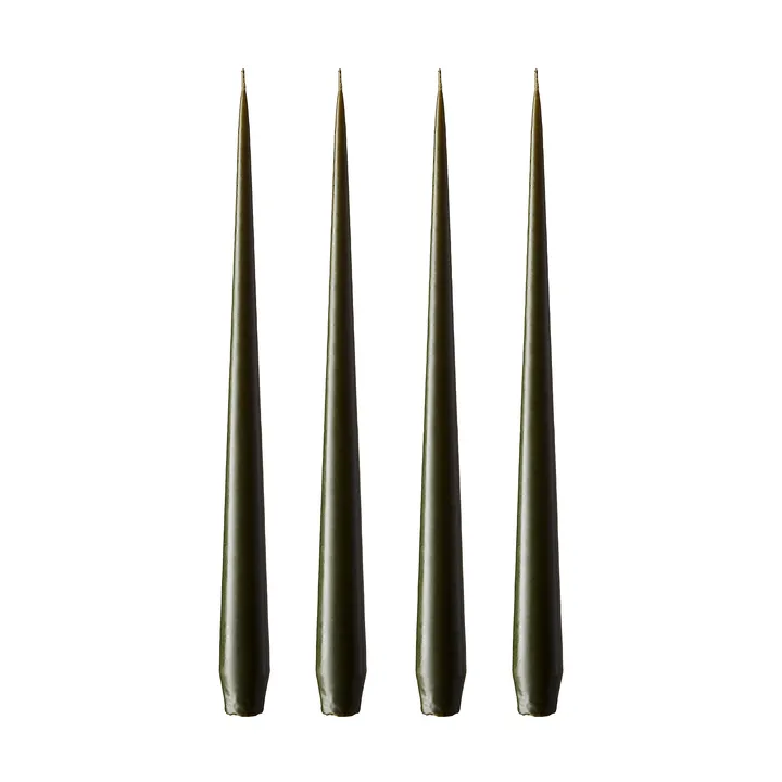 ester & erik ljus 4-pack matt - mörk deep forest, 32 cm - ester & erik